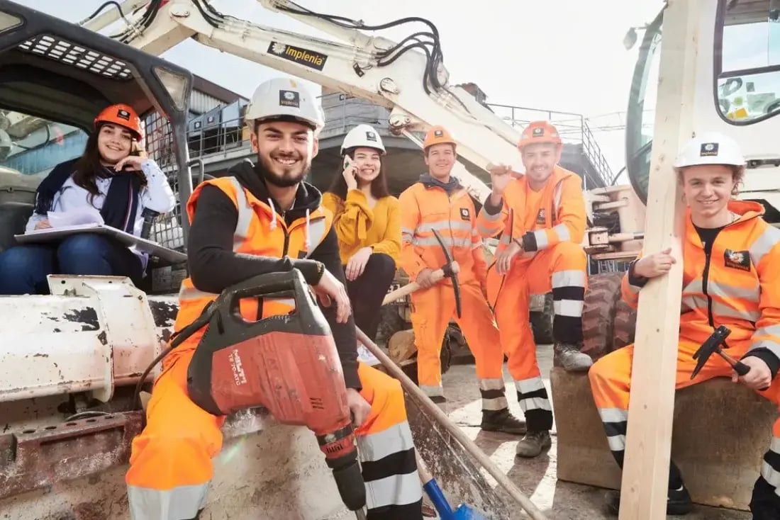 Implenia Employees, Construction workers